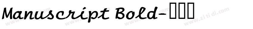 Manuscript Bold字体转换